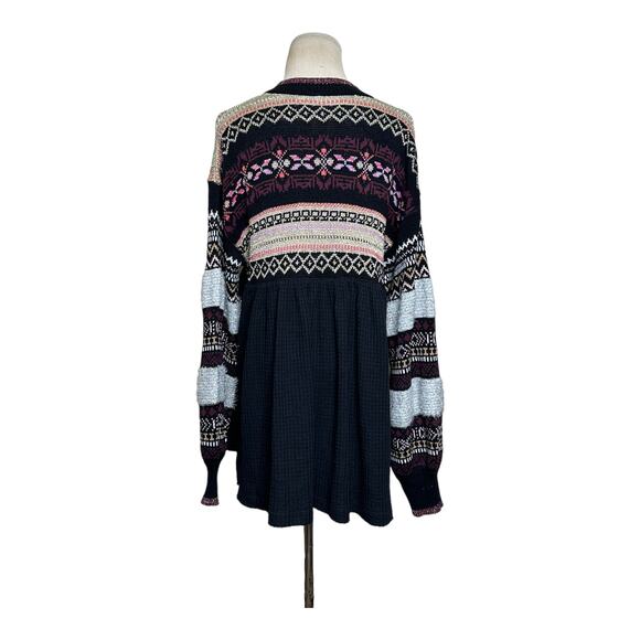 Free People Black Cozzy Cottage Sweater Size Small - Picture 11 of 12
